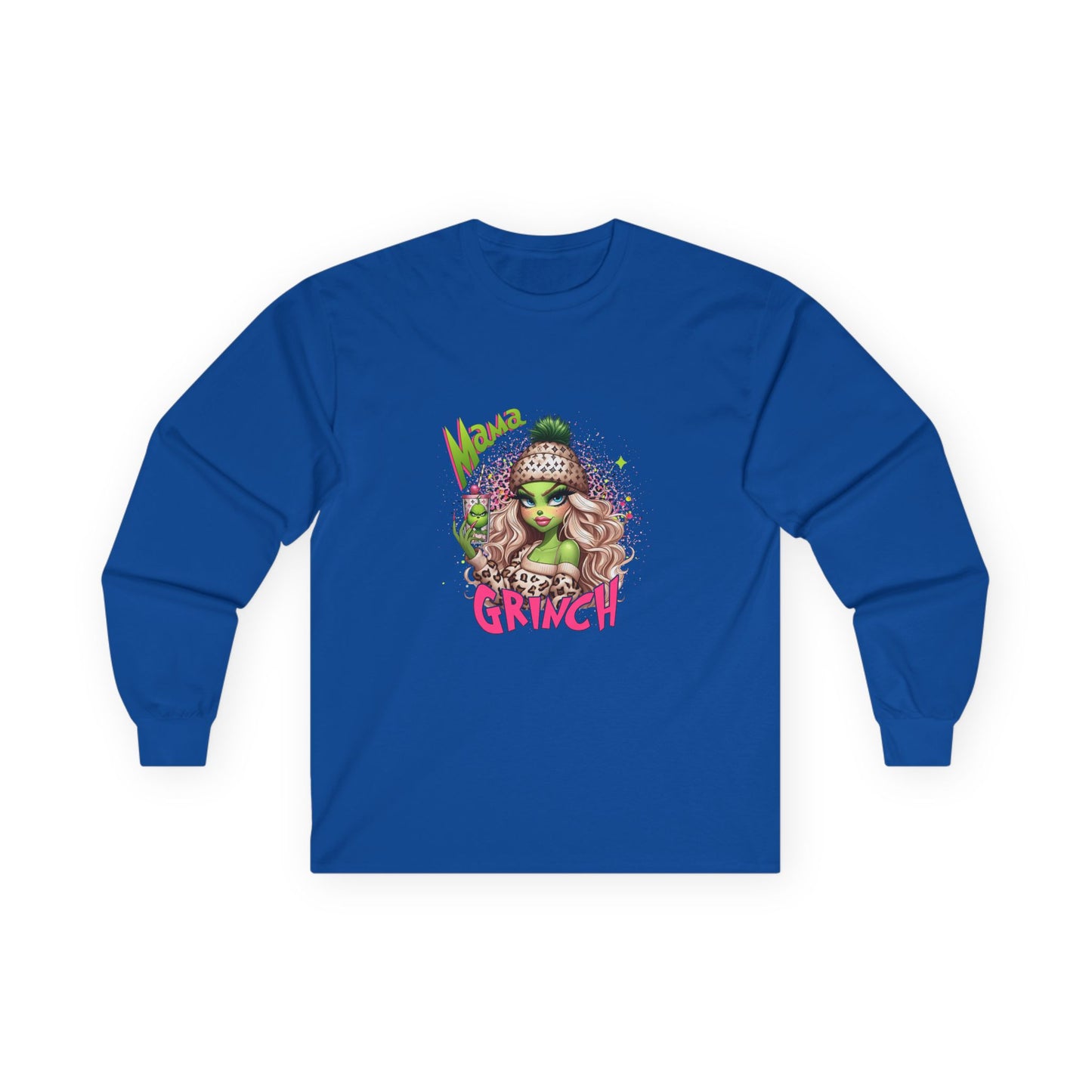 Unisex Ultra Cotton Long Sleeve Tee / Women Christmas Grinch Desing