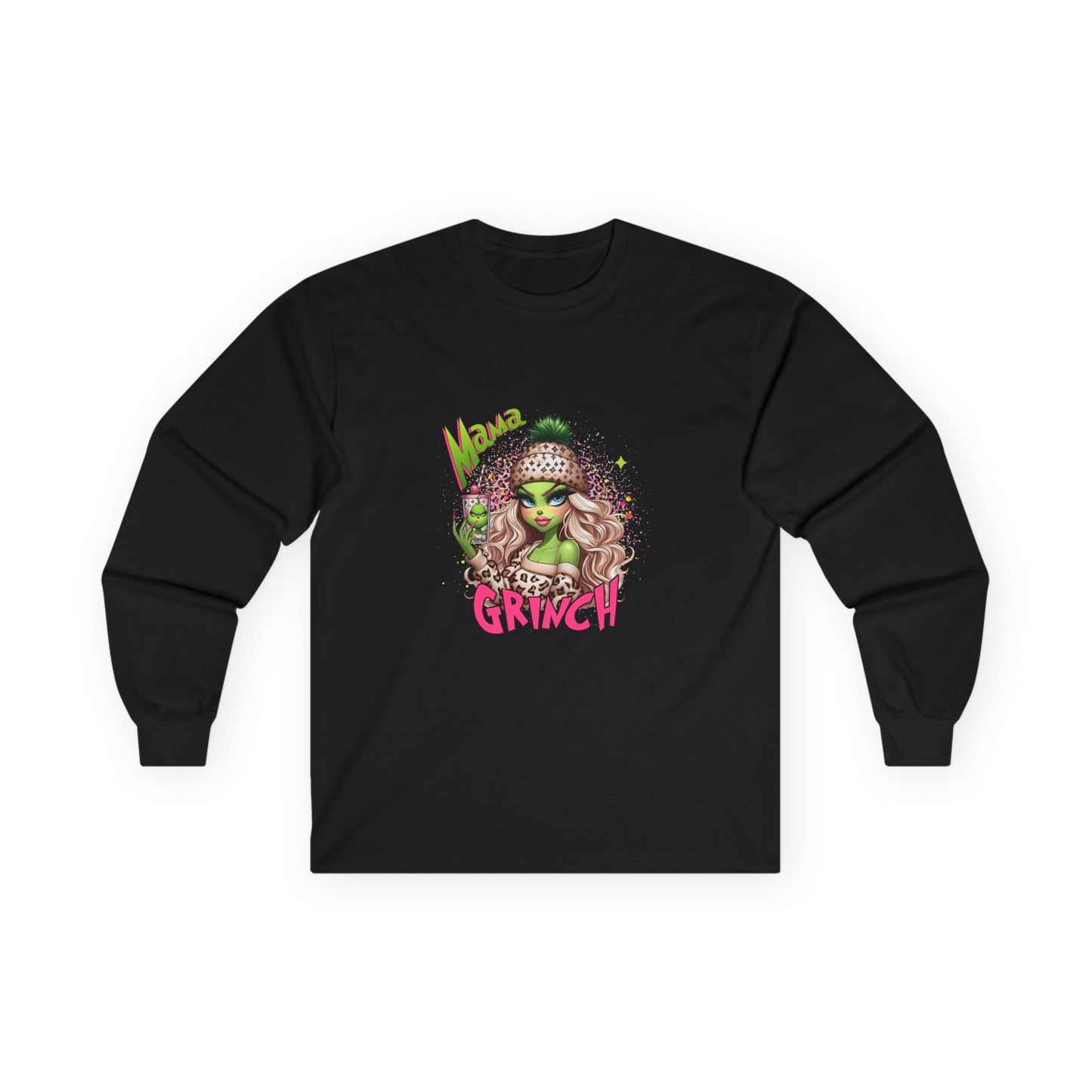 Unisex Ultra Cotton Long Sleeve Tee / Women Christmas Grinch Desing